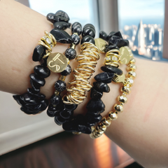 Coal Party Bracelet Stack