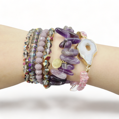 Mulberry Halo Bracelet Stack