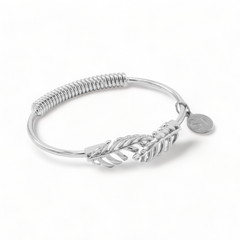 Silver Laurel Leaf Bracelet
