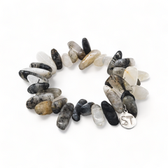 Silver Spark  Chip Bracelet