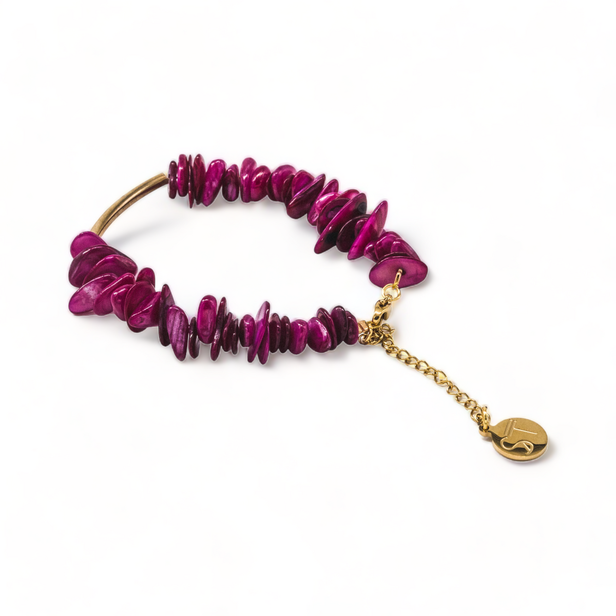 Raspberry Delight Chip Bracelet