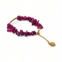 Raspberry Delight Chip Bracelet