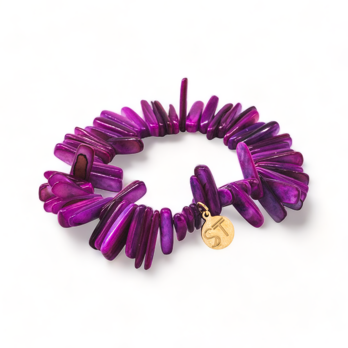 Vibrant Magenta Chip Bracelet