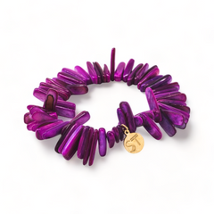 Vibrant Magenta Chip Bracelet